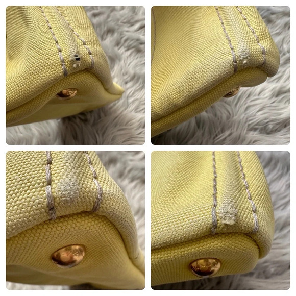 PRADA Canapa Canvas Small Tote - Picture 14 of 14